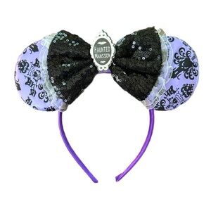 Women’s Disney Inspired Haunted Mansion Minnie Mouse Ears - NWOT